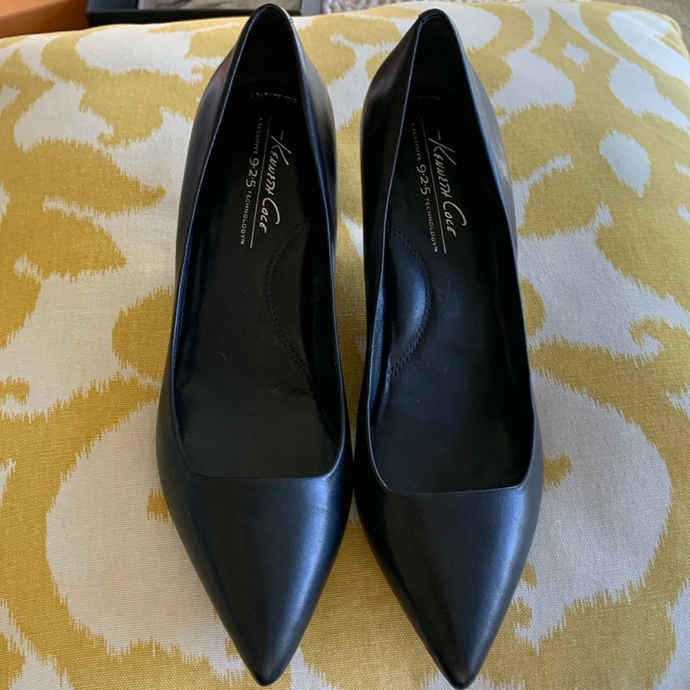 Kenneth Cole Black Leather Heels